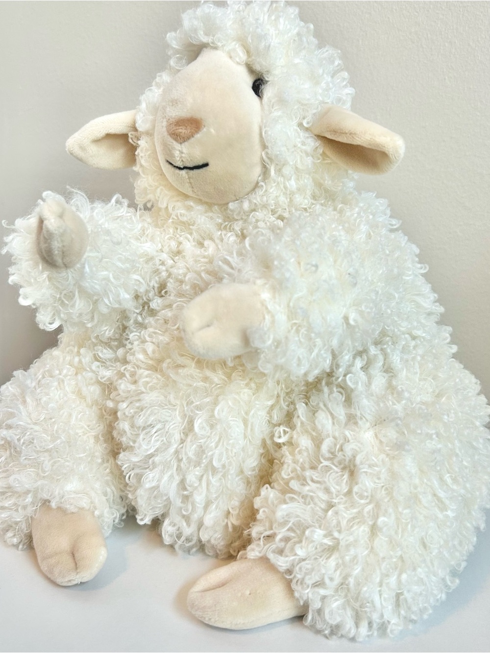 Jellycat Bobbleton Sheep (Retired)Curly Plush Sitting Nursery Decor
10" - Picture 12 of 13
